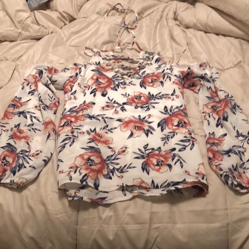 Charlotte Russe flowered shirt